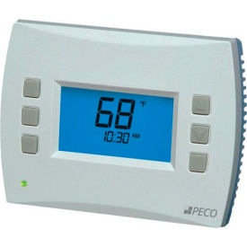 Peco 69921 PECO PerformancePRO Thermostat, Programmable, 2H/2C, 24 VAC or Batt Power image.