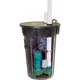 Zoeller Grinder Shark Sewage Pump Package 915-0005 18"" X 30""