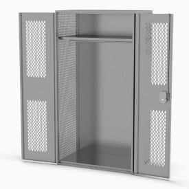 Penco MW362478EENDCD-722 Penco® Patriot Framed TA-50 Locker, Perforated Door, Expanded Sides, 36"x24"x78",Red,All-Welded image.