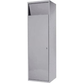 Penco LF-LDM-SLV Penco® 1-Tier 2 Door Maxi Laundry Locker, 23-15/16"Wx21-7/16"Dx80-13/16"H, Silver image.