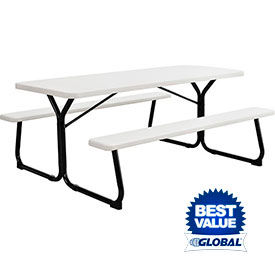Plastic Picnic Tables With Steel Frame