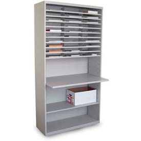Marvel® 30 Compartment Mail Sorter with Adjustable Work Surface