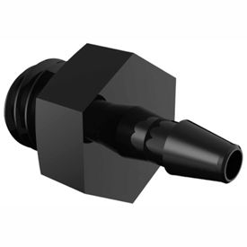 Bio-Medical Barbed Adapters, 10-32 Taper, 10-32 UNF and 1/4-28 UNF