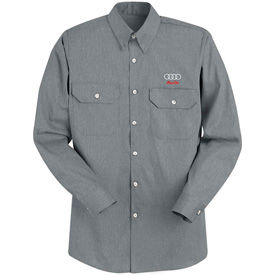 Red Kap® Heathered Poplin Uniform Shirts