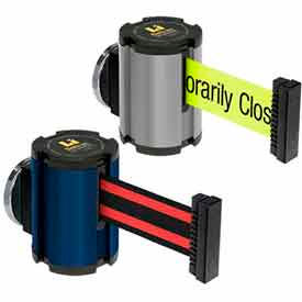 Lavi Industries 13' Beltrac® Magnetic Wall-Mount Retractable Belt Barriers