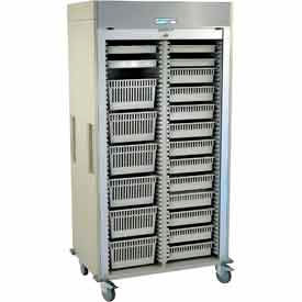 Harloff MedstorMax Preconfigured Double Column Mobile Cabinets With Trays/Wire Baskets