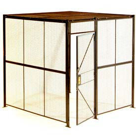 WireCrafters® Style 840 Woven Wire Partition modular System Rooms - Preconfigured