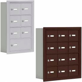 Salsbury 19000 Series Cell Phone Lockers, Recessed Mounted, Keyed Lock