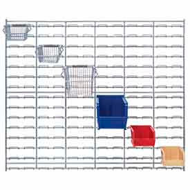 Chrome Wire Louvered Panels and Wire Bins