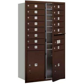 4C Horizontal Double Column Mailboxes, Front Loading, USPS Access