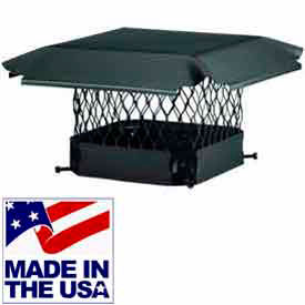 Draft King Black Galvanized Steel Chimney Caps