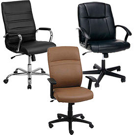 Shop Leather Chairs | Global Industrial