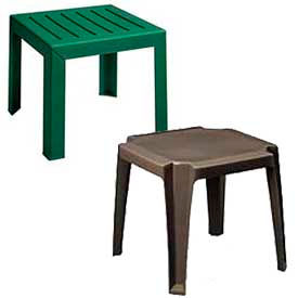 Outdoor Resin & Melamine Accent Tables
