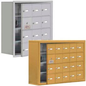 Salsbury 19100 Series Cell Phone Lockers, Recessed Mounted, Keyed Lock with Front Master Access Panel