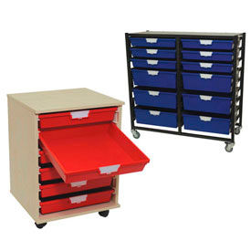 Mobile Storage Tote Carts