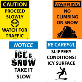 Snow Safety Signs
