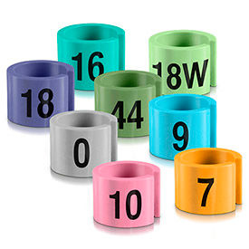 Mini Garment Hanger Markers - Colors with Black Print, 100/Pack