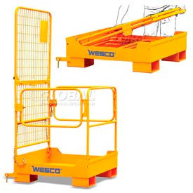 maintenance platform forklift globalindustrial wesco foldable lifts platforms