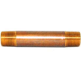 Red Brass Seamless Schedule 80 Pipe Nipples