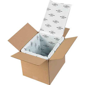 insulated box liners foam shipping deluxe boxes globalindustrial corrugated kits staples shippers supplies containers