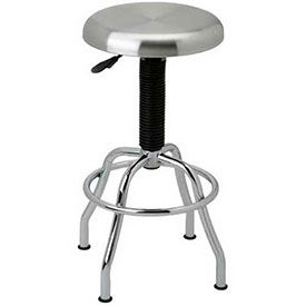 Pneumatic Work Stool with Stainless Steel Seat