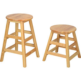 Interion® Wood Stools