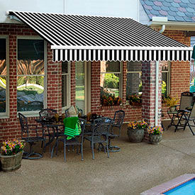 Awntech 8'W Heavy-Duty Motorized Retractable Awnings