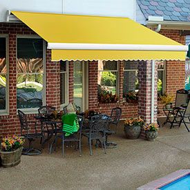 Awntech 14'W Heavy-Duty Motorized Retractable Awnings