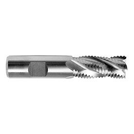 Multiple Flute Centercutting Cobalt Coarse Tooth Roughing Single End Mills