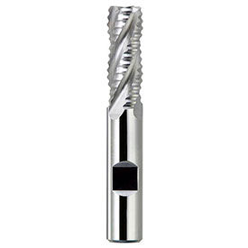 Multiple Flute Non-Centercutting Cobalt Coarse Tooth Roughing Single End Mills