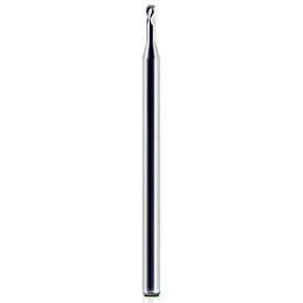 3 Flute Solid Carbide Extended Reach Micro Ball Single End Mills