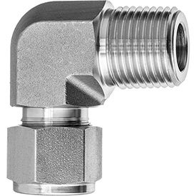 90 Degree Elbow Adapter - Tube to Male Threaded Pipe