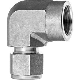 90 Degree Elbow Adapter - Tube to Female Threaded Pipe