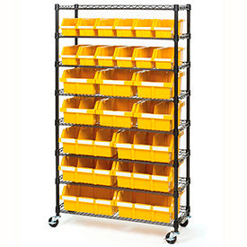 Seville Classics Mobile Bin Racks