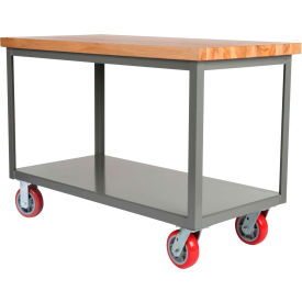 Little Giant® Mobile Butcher Block Top Mobile Table