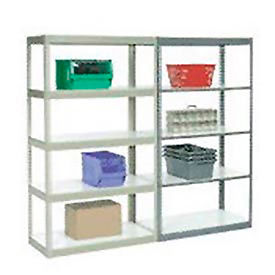 5' High Boltless Steel Shelving With Laminated Shelves - Made in USA