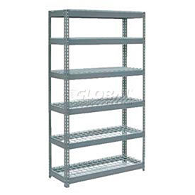6' High Boltless Steel Shelving With Wire Deck - Made in USA