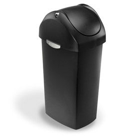 simplehuman® Plastic Swing Lid Waste Cans