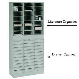 Stackable Steel Drawer Cabinets & Literature Organizer