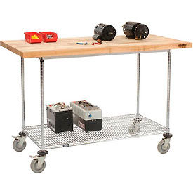 Mobile Chrome Wire Workbenches