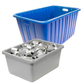 Nesting Coneyor and Storage Tote Boxes