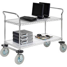 Nexel® Chrome Wire Shelf Instrument Carts