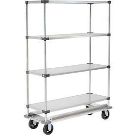 Nexel® Galvanized & Stainless Steel Shelf Storage Trucks