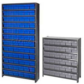 Closed Steel Shelving With Plastic Drawers