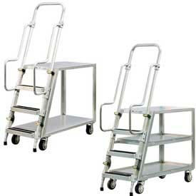 New Age Aluminum Stock Picker, Step Ladder Carts