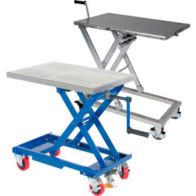 Hand Crank Operated Scissor Lift Carts