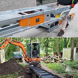 LINKUP Portable Modular Dirt & Aggregate Conveyors
