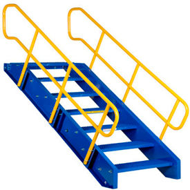 Modular Steel Staircase with Railing - 36