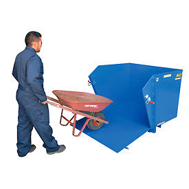 Self-Dumping Steel Hoppers with Drop-Down Ramp