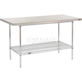 Stainless Steel Top Wire Shelf Workbenches